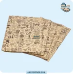 پاکت حمل پیتزا خانواده بلند چاپی آمرتات پک، با چاپ عمومی و ابعاد بزرگ، برای پیتزاهای حجیم