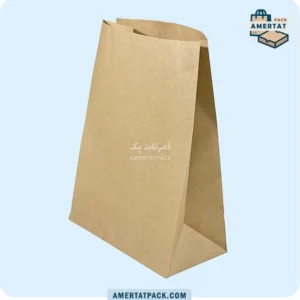 پاکت بیرون بر سوخاری بزرگ خام آمرتات پک، با ظاهر مینیمال، برای حفظ تردی غذاهای سوخاری