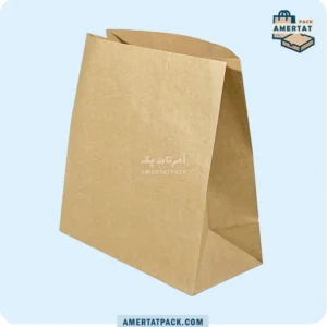 پاکت بیرون بر سوخاری کوتاه خام آمرتات پک، با ظاهر ساده و فشرده، برای غذاهای سوخاری کوچک
