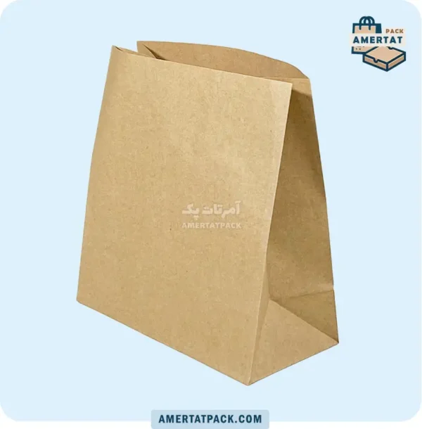 پاکت بیرون بر سوخاری کوتاه خام آمرتات پک، با ظاهر ساده و فشرده، برای غذاهای سوخاری کوچک