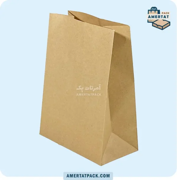 پاکت بیرون بر سوخاری کوچک خام آمرتات پک، با ظاهر ساده و جمع‌وجور، برای غذاهای سوخاری کوچک