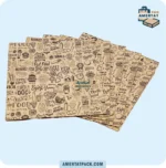 پاکت کرافت چاپی پیتزا خانواده آمرتات پک، ساخته شده از مواد دوستدار محیط زیست و قابل بازیافت