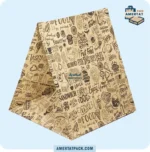 پاکت کرافت چاپی پیتزا دونفره آمرتات پک از زاویه‌ای دیگر، نمایش ابعاد 29x28x24 سانتی‌متری