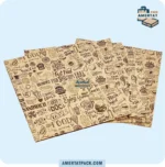 پاکت کرافت چاپی پیتزا دونفره آمرتات پک، از مواد قابل بازیافت و سازگار با محیط زیست