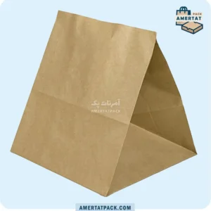 پاکت حمل پیتزا دونفره خام آمرتات پک، با ظاهر ساده و کاربردی، برای دو پیتزا