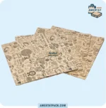 پاکت حمل پیتزا تک نفره چاپی آمرتات پک، با طراحی جذاب، مناسب برای یک جعبه پیتزا