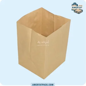 پاکت حمل پیتزا تک نفره خام آمرتات پک در حالت باز، نشان‌دهنده فضای داخلی مناسب