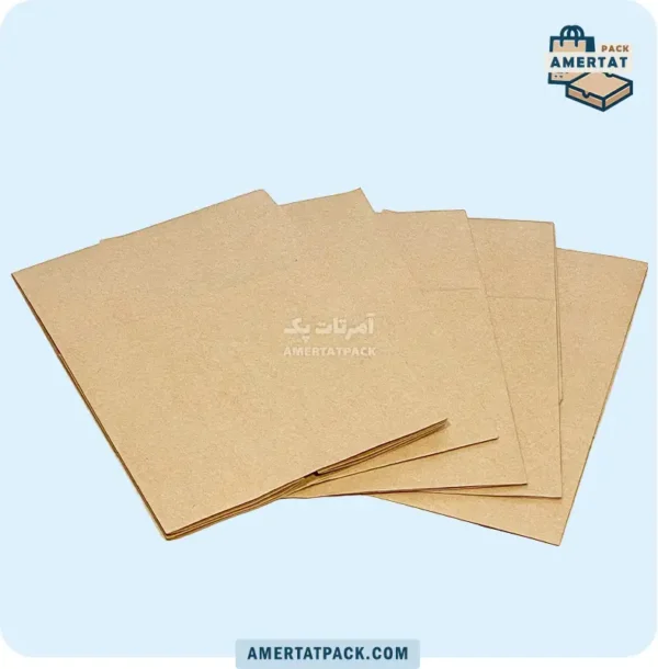 نمای نزدیک پاکت کرافت 75 گرمی خام پیتزا تک نفره با بافت طبیعی و دوام بالا